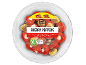 XXL cherry peppers with mustard, honey and soft cheese filling, and grilled green olives, 300g.