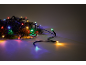 Colorful Christmas lights on pine branches