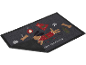 Christmas mat with a dog, decorations, and the text 'MERRY EVERYTHING'.