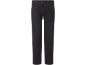 Black straight-leg jeans with visible back pockets.