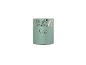 Green Frosty Walks scented candle with gold details
