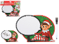 Elf message board with a felt-tip pen.