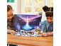 Two girls playing with a Christmas-themed toy advent calendar.