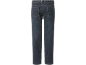 Dark blue men's jeans, back view.