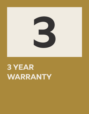 Label: 3 year warranty.