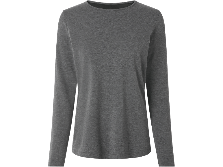 Dark grey long-sleeved top