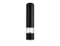 Black electric salt or pepper grinder with a transparent section.