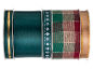 Christmas ribbon set with green, plaid, snowflake, and gold designs