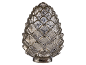 Pinecone-shaped mercury glass lamp shade