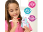 A girl coloring a toy horse with a felt-tip pen, with the text 'Create, Rinse & Recolour!'.