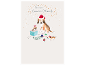 Christmas card featuring cute puppies and the text Time for Christmas Mischief.