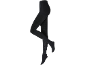 Black tights with a houndstooth pattern
