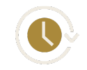 Clock icon with a circular arrow, symbolizing time or duration.