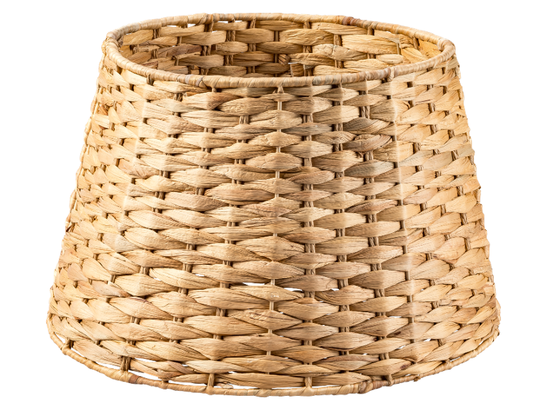 Woven natural fiber Christmas tree skirt
