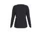 Back view of a plain dark grey long-sleeved t-shirt.