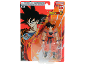 Dragon Ball Z Goku action figure in packaging with warning labels.