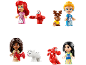 Set of fairy tale figures: Ariel, Sebastian, Sven, Anna, Moana, Pua, Mushu, and Mulan.
