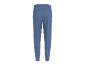 Men's blue sports trousers with elasticated waist and ankles.