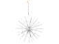 White paper snowflake Christmas decoration with a golden string