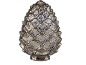 Pinecone-shaped mercury glass decorative lamp