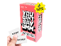 Card game where you have to describe weird things without hesitating.