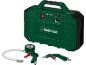 Portable air compressor with pressure gauge and two nozzles, PMK 1100 A1, 94 dB
