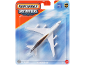 Matchbox Sky Busters toy airplane, a Boeing 747-400, in its packaging.