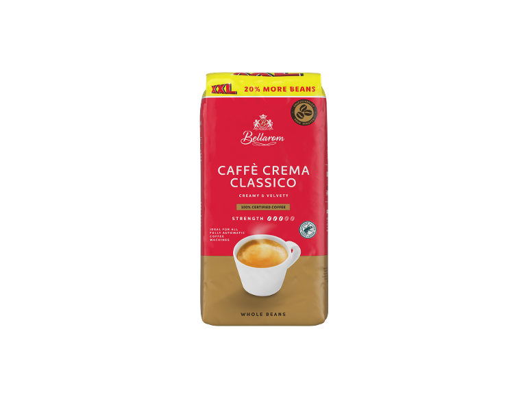 XXL pack of coffee beans, Caffè Crema Classico, creamy and velvety, strength 3/5.
