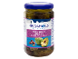 Jar of Greek style artichokes with capers and Kalamon olives.