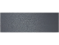 Dark grey background with a subtle, shiny baroque floral pattern.