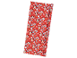 Red Christmas wrapping paper with Santa, snowmen, and 'YAY' text.
