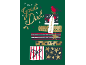 Green Christmas card for dad with gifts, a bird, and the text 'For a Great Dad'.