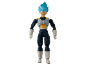 Vegeta action figure with blue hair and battle armor.
