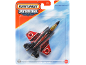 Toy F-35B Lightning II jet in packaging, black and red with SB90 text.