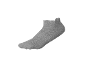 Grey short sock on a black background.