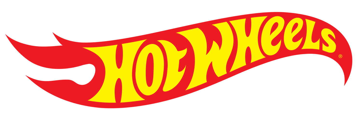 Red and yellow seal with the text 'HOT WHEELS'