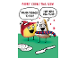 A Christmas card featuring cartoon cheese characters with festive puns and greetings.