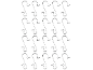 Set of metal hooks for Christmas decorations on a black background.