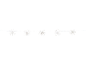 String of five starburst-shaped fairy lights.