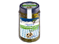 Greek style cheese cubes with olives and herbs in a glass jar, 350g.