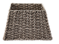 Rectangular storage basket in grey wicker look.