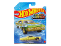 Toy car packaging featuring a yellow color-shifting lowrider.