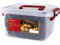 Livarno LED Galaxy string lights in a clear storage box, 580 LEDs, warm white light.