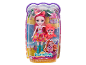 Enchantimals doll and tiger pet set, Sunshine Beach themed, with small parts warning.
