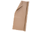A roll of brown baking paper, partially unrolled, on a black background.