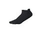 Black ankle sock with reinforced heel and toe