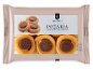 Packaging of Roxakia syrup-based pastries with print and visible contents, 400g.