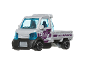 Silver toy truck with purple accents and the number 68, featuring Japanese text.