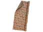 Roll of Christmas wrapping paper with gingerbread men and Christmas trees.