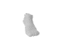 Gray ankle sock on a black background